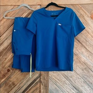 Figs Electric blue scrub set Yola Catarina small